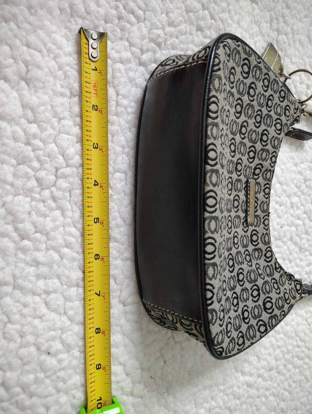Minicci Hobo-style Patterned Canvas Logo Print Shoulder Bag - Picture 15 of 16